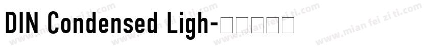 DIN Condensed Ligh字体转换
